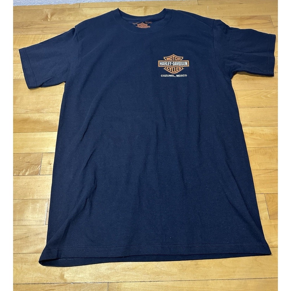 Harley-Davidson Cozumel Mexico Graphic T-Shirt Mens Medium Black Short Sleeve M